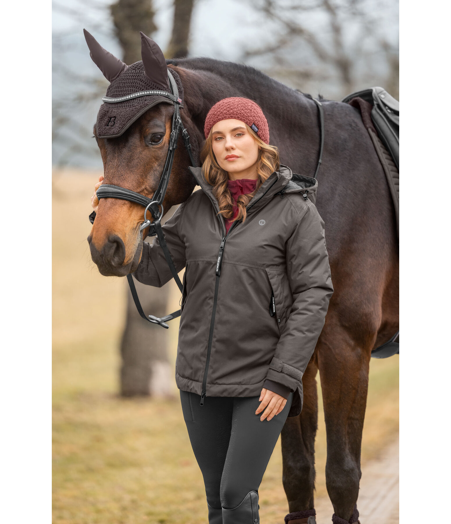 Funktions-Kapuzen-Reitjacke Gretha
