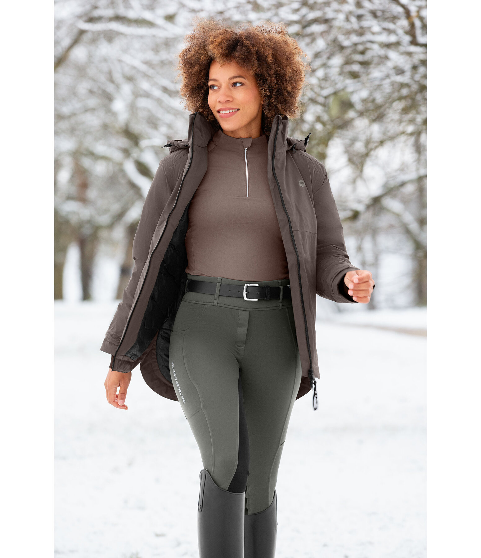 Funktions-Kapuzen-Reitjacke Gretha