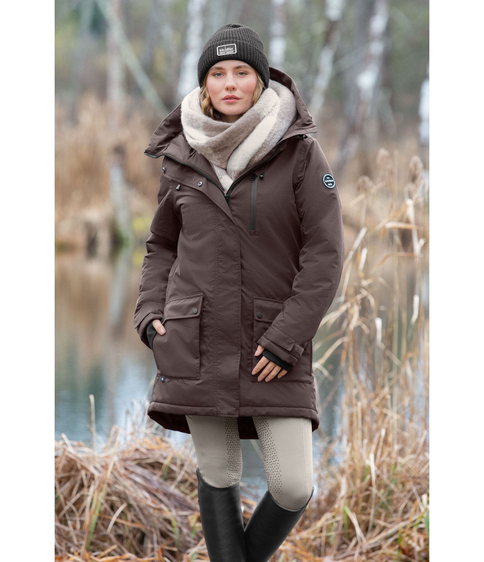 Kapuzen-Funktions-Reitparka Anouk