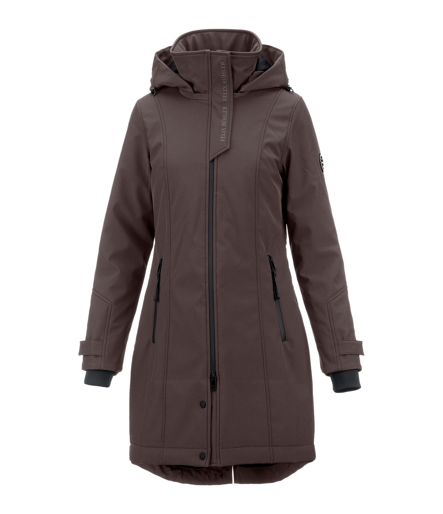 Kapuzen-Softshell-Reitmantel Aurelie