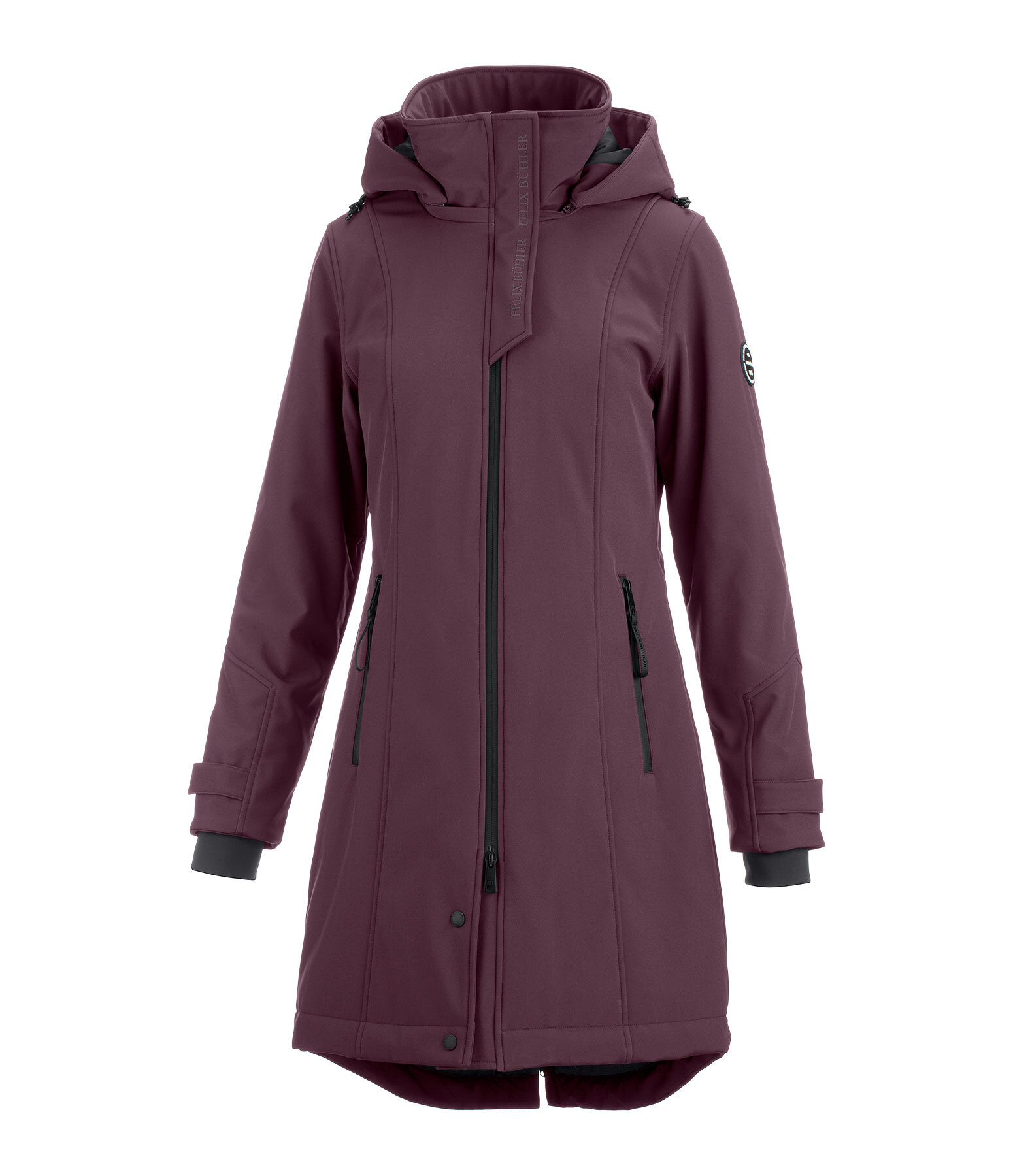 Kapuzen-Softshell-Reitmantel Aurelie