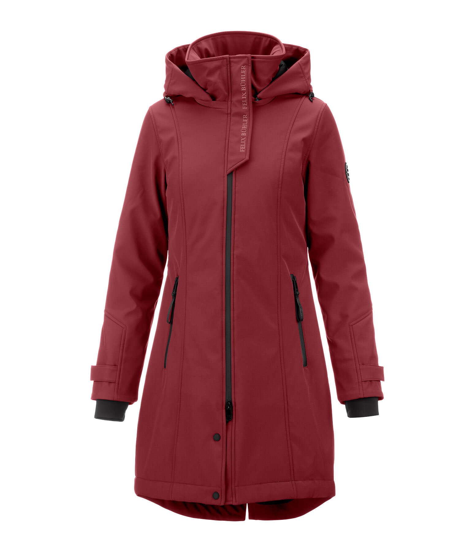 Kapuzen-Softshell-Reitmantel Aurelie