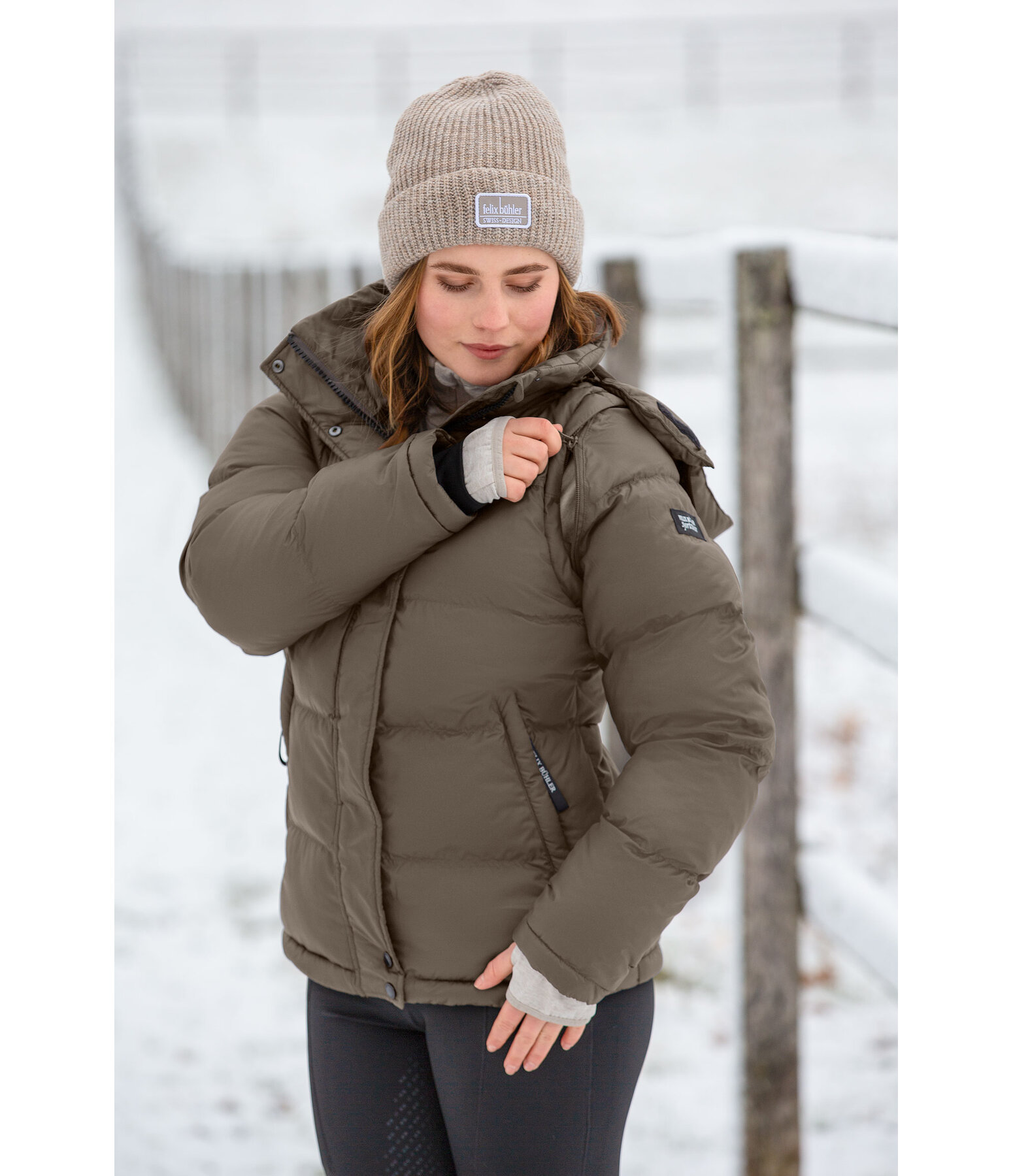 2 in 1 Kapuzen-Steppjacke Elis