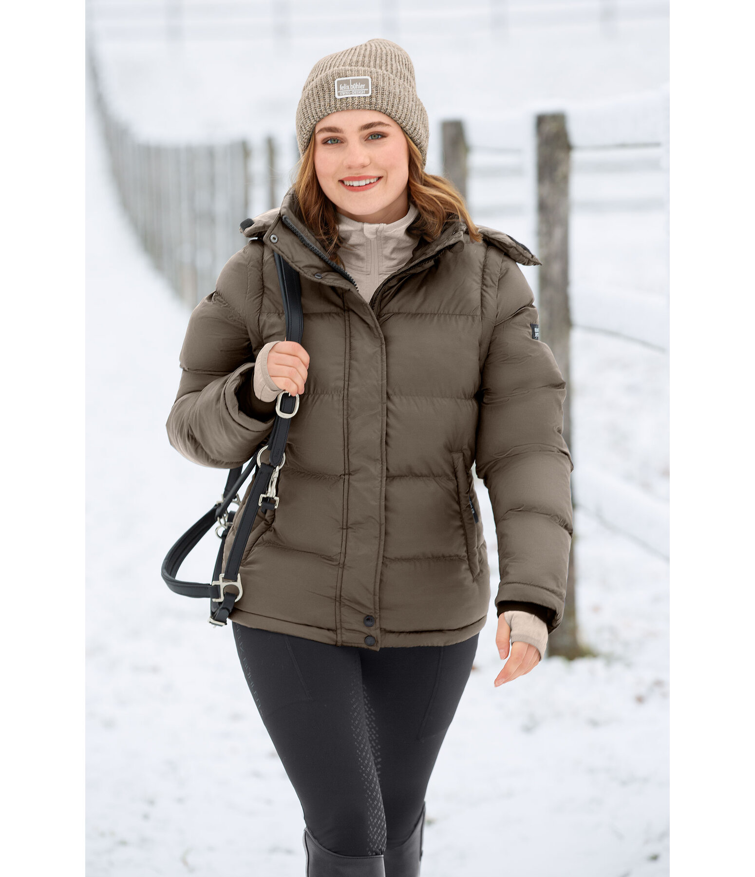 2 in 1 Kapuzen-Steppjacke Elis