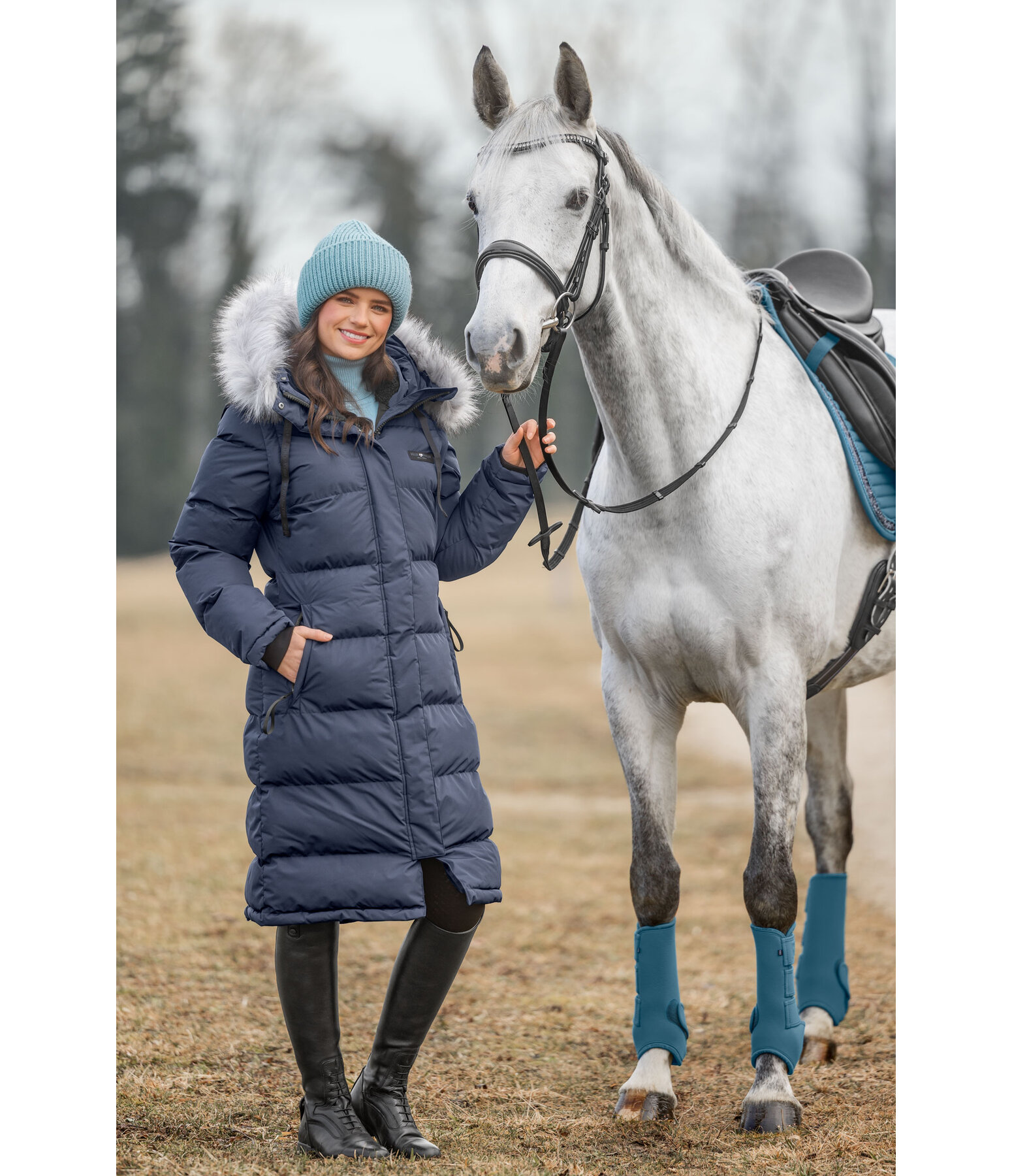 2 in 1 Stepp-Reitmantel Eleonor