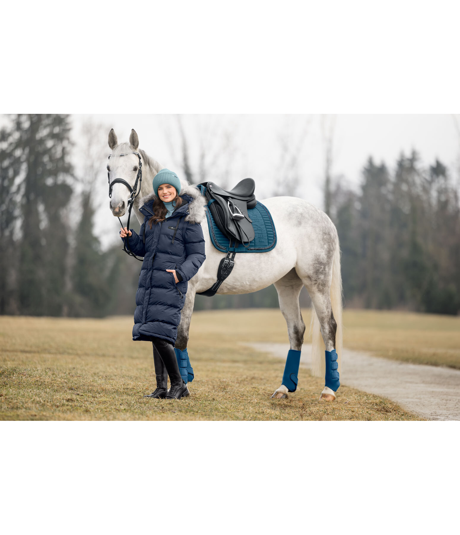 2 in 1 Stepp-Reitmantel Eleonor