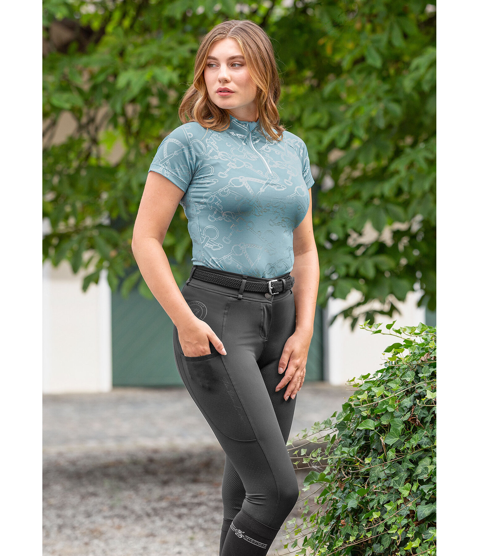 Zip-Funktionsshirt Livia