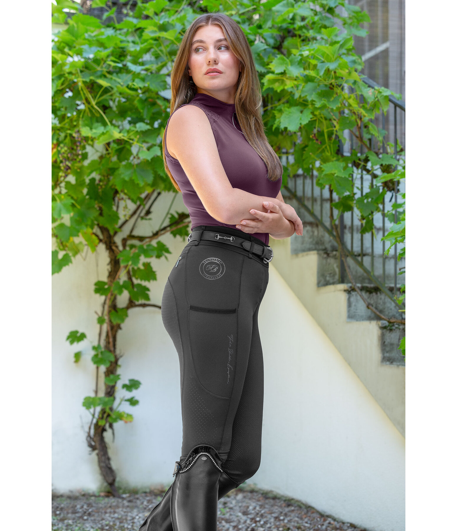Zip-Funktionsshirt Lana