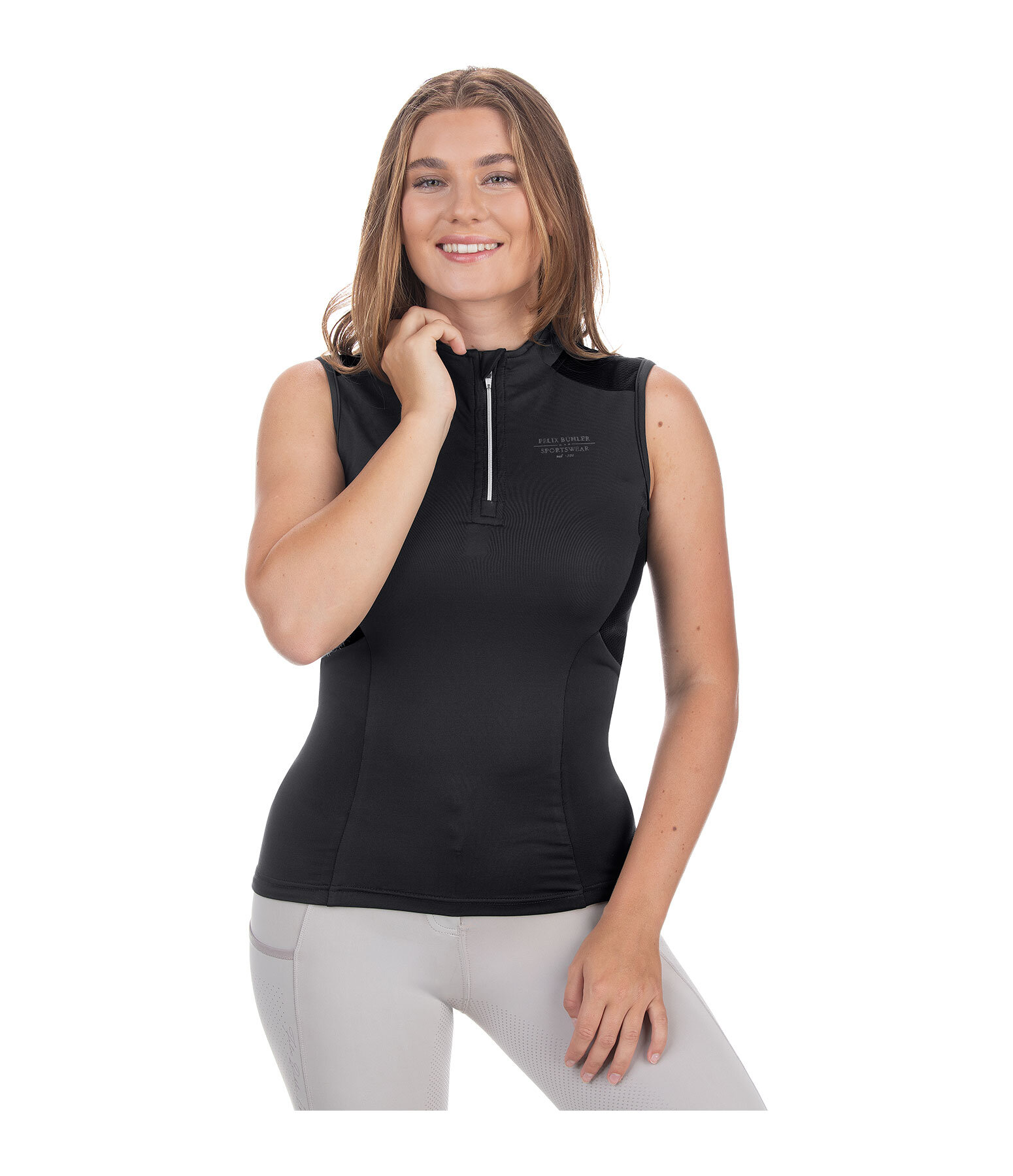 Zip-Funktionsshirt Lana
