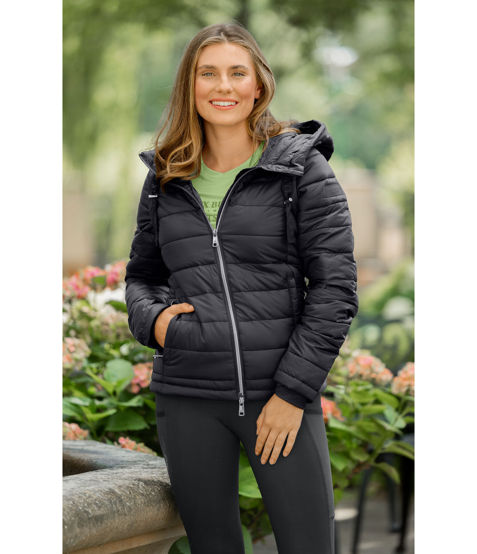 2 in 1 Kapuzen-Steppjacke Cecile