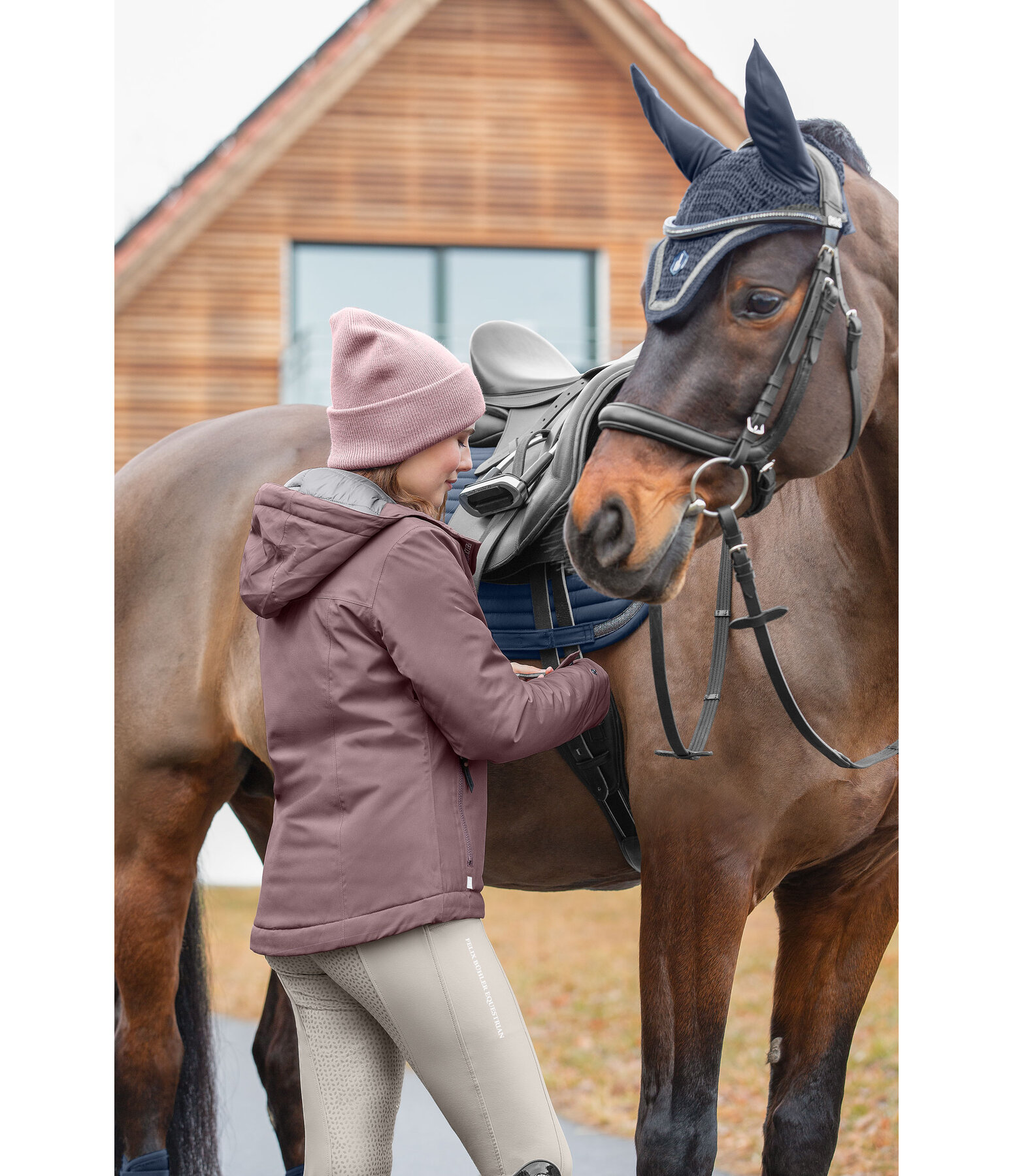 Funktions-Kapuzen-Reitjacke Emelie