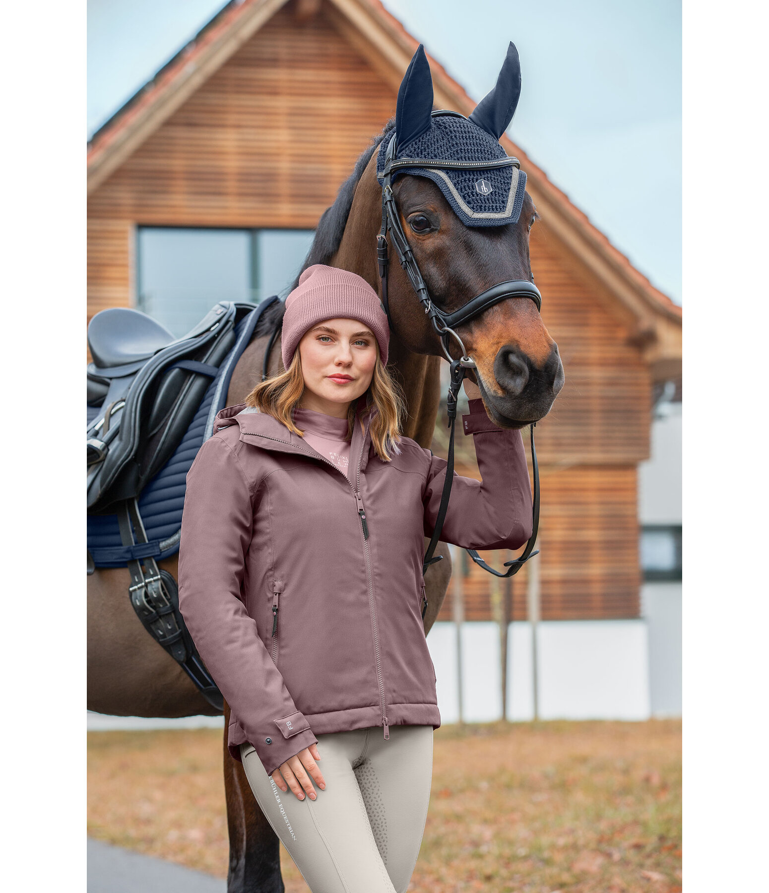 Funktions-Kapuzen-Reitjacke Emelie