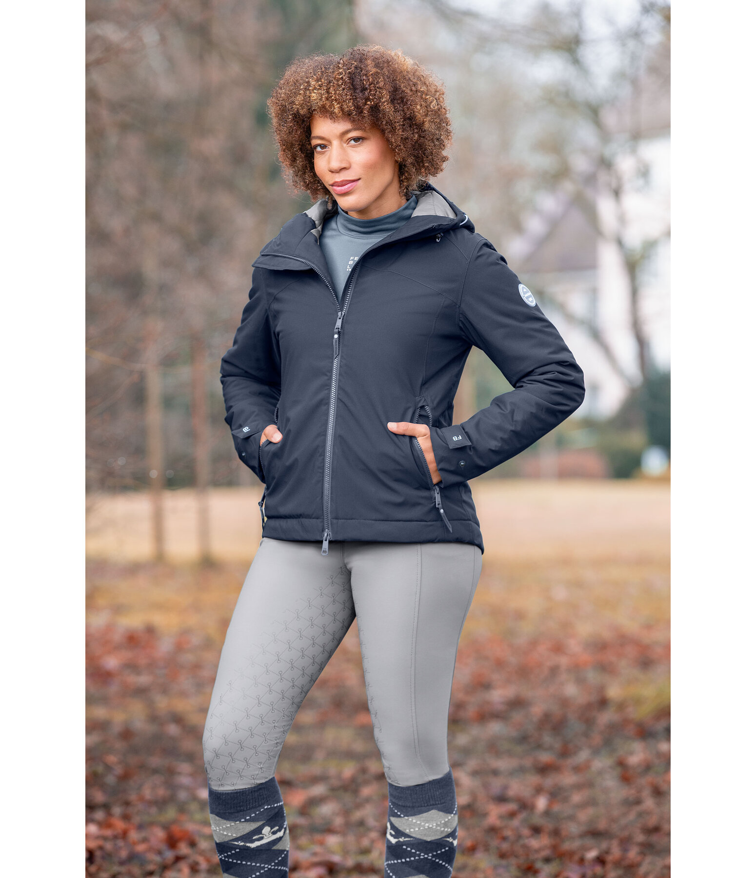 Funktions-Kapuzen-Reitjacke Emelie