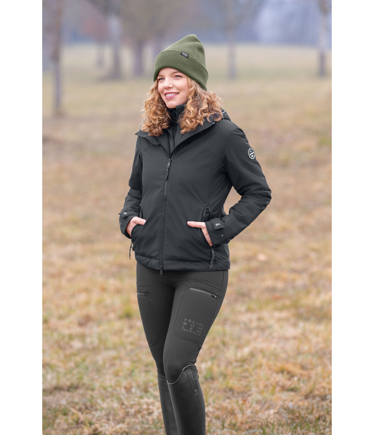 Funktions-Kapuzen-Reitjacke Emelie