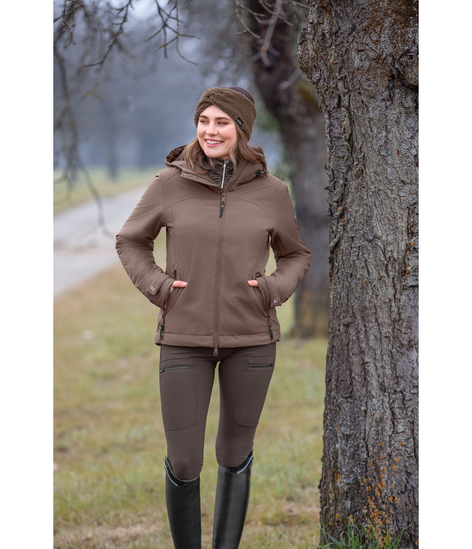 Funktions-Kapuzen-Reitjacke Emelie