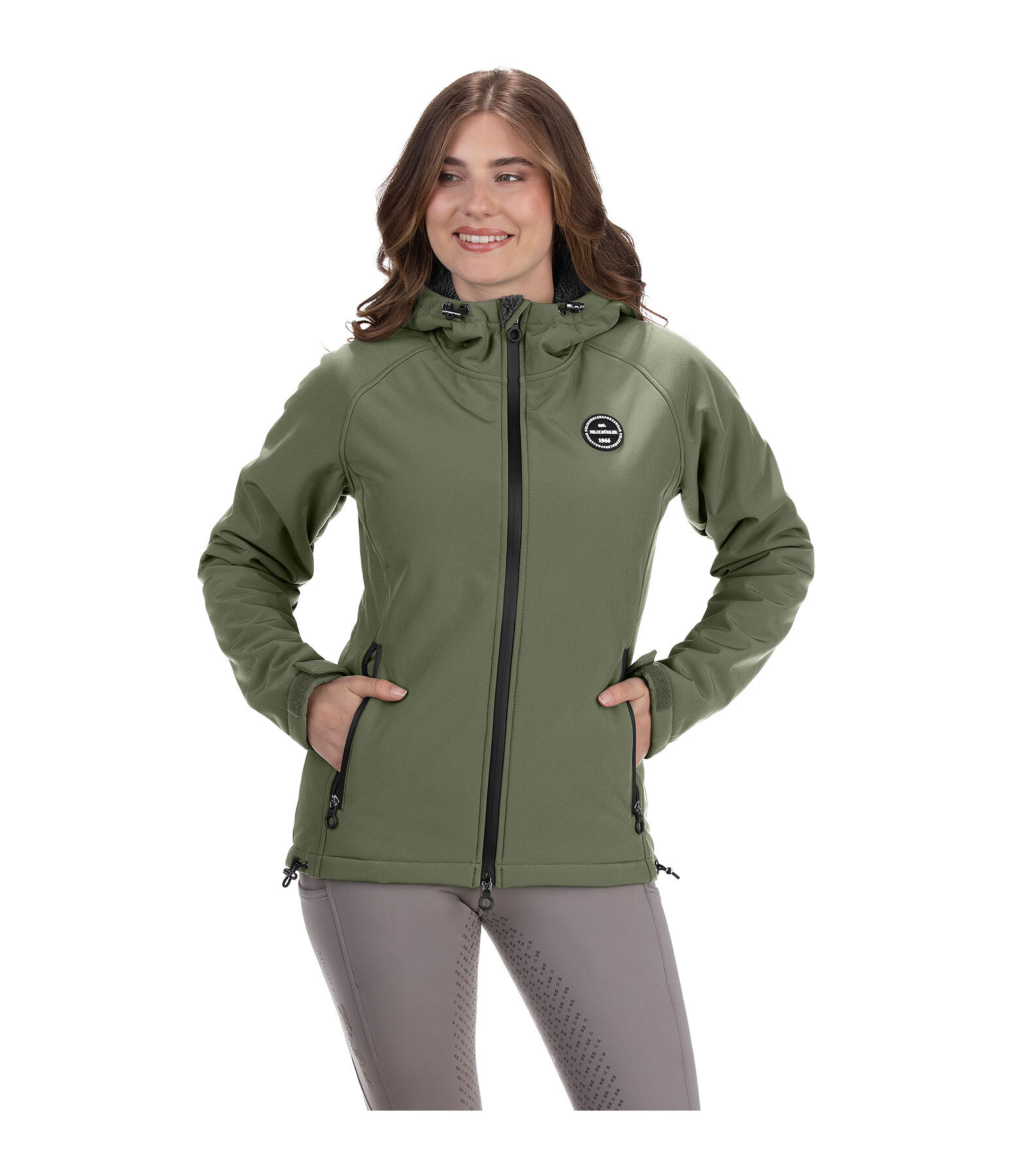 Kapuzen-Softshell-Reitjacke Lara II