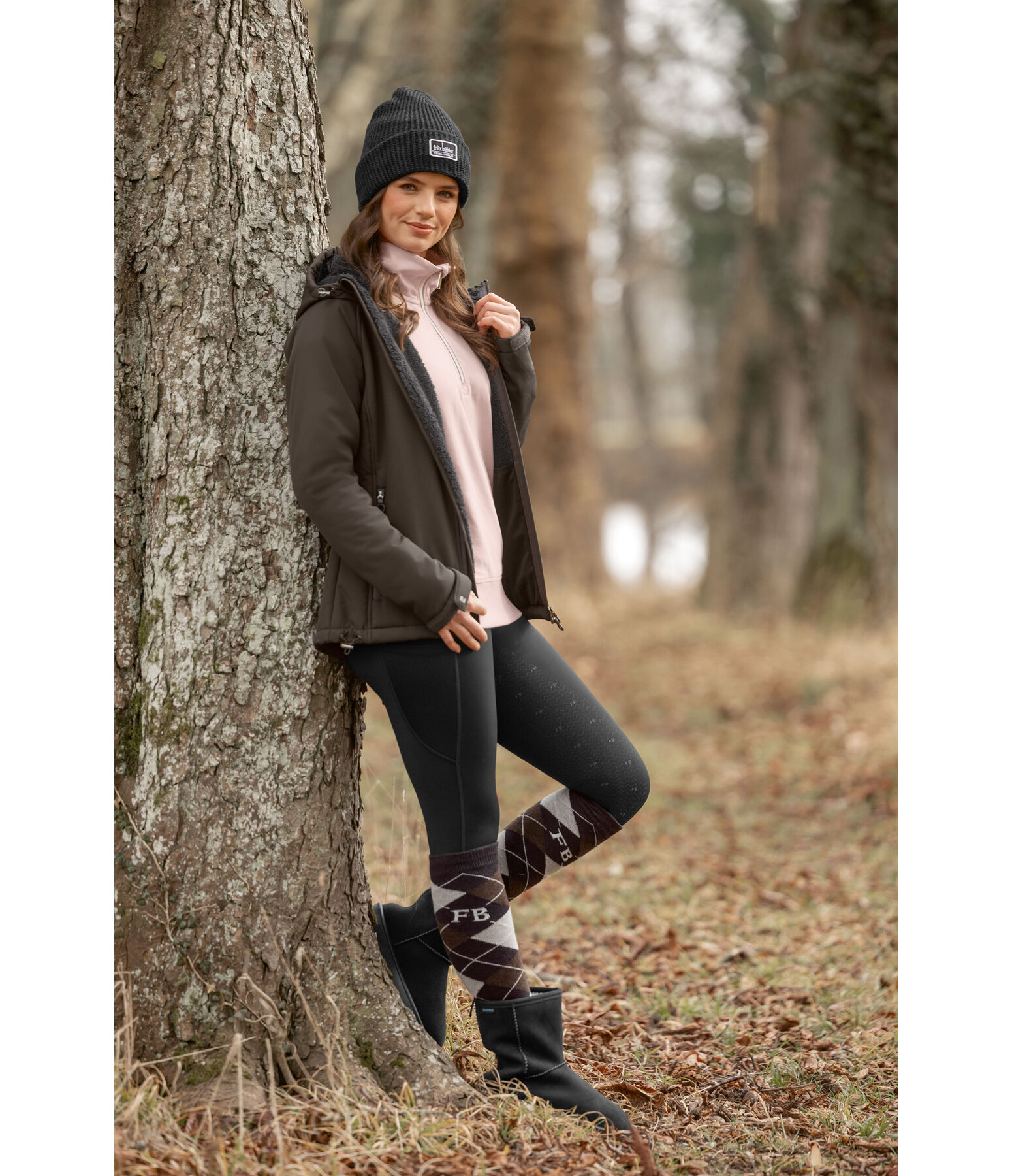 Kapuzen-Softshell-Reitjacke Lara II