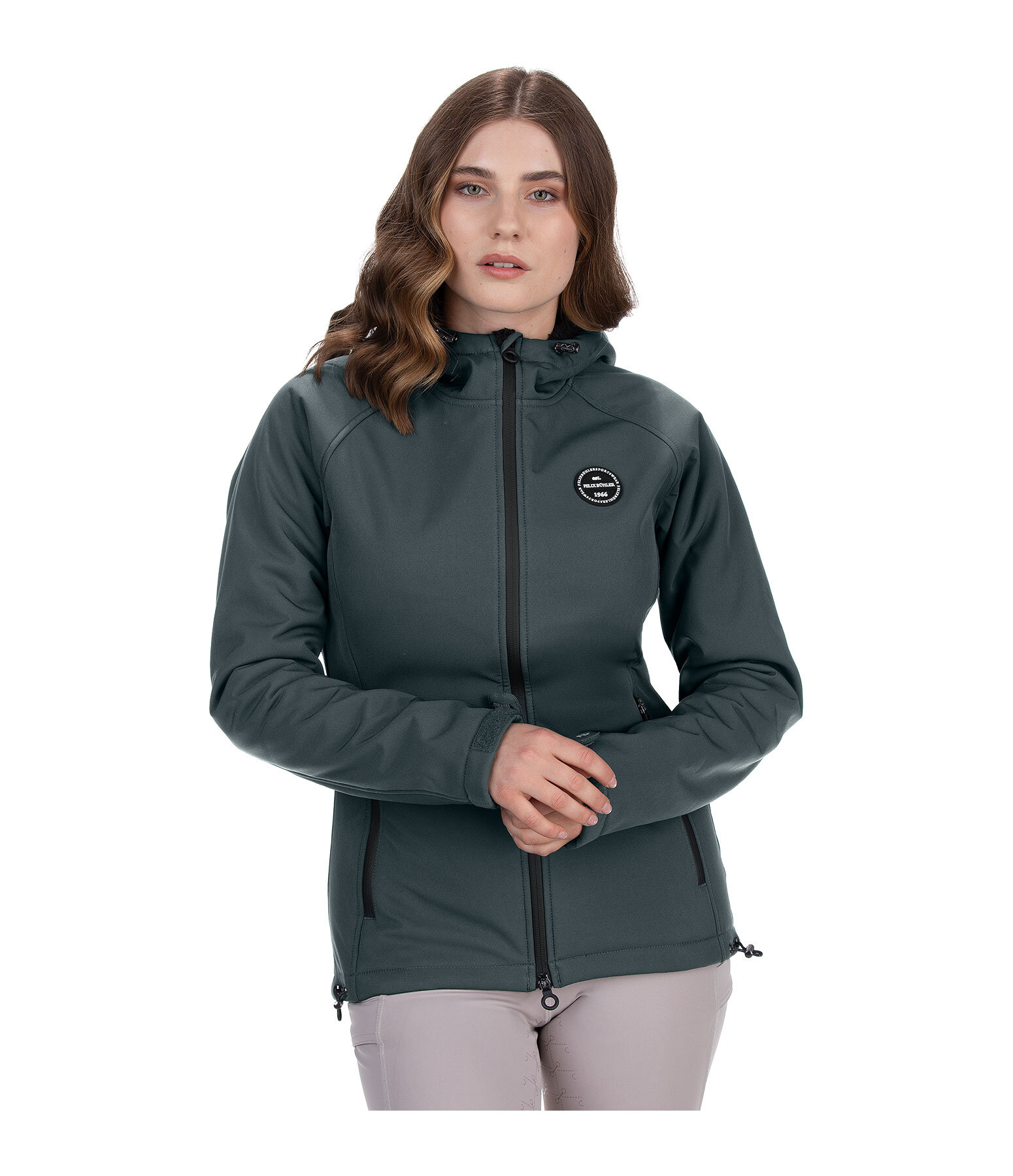Kapuzen-Softshell-Reitjacke Lara II