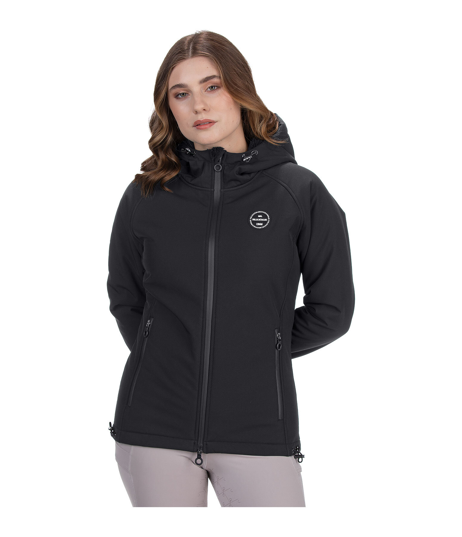 Kapuzen-Softshell-Reitjacke Lara II