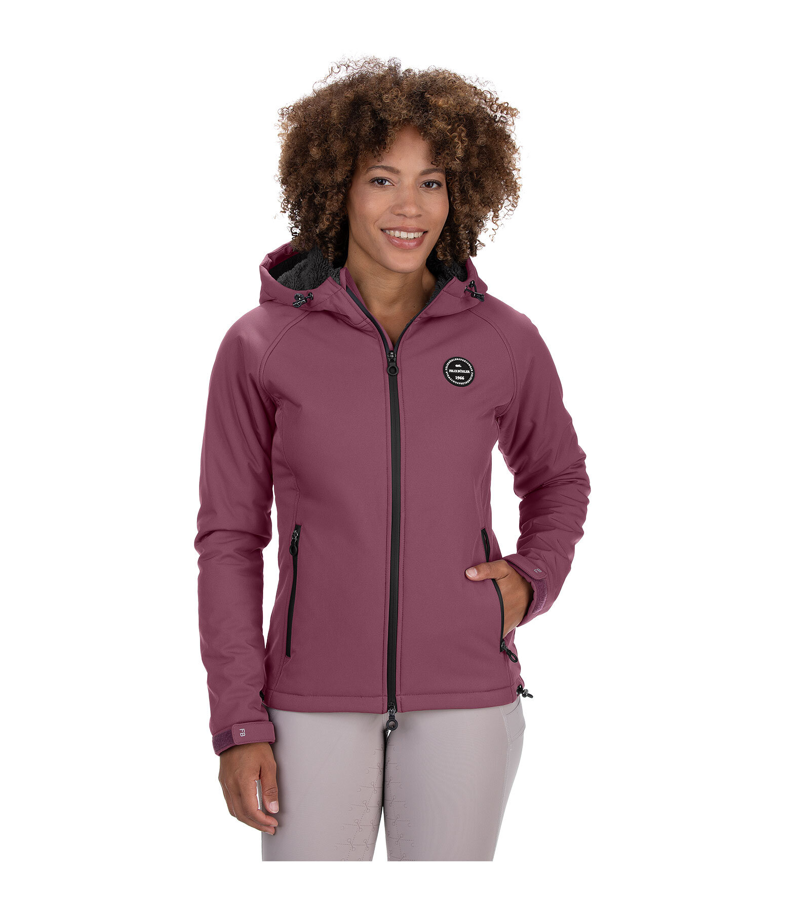 Kapuzen-Softshell-Reitjacke Lara II