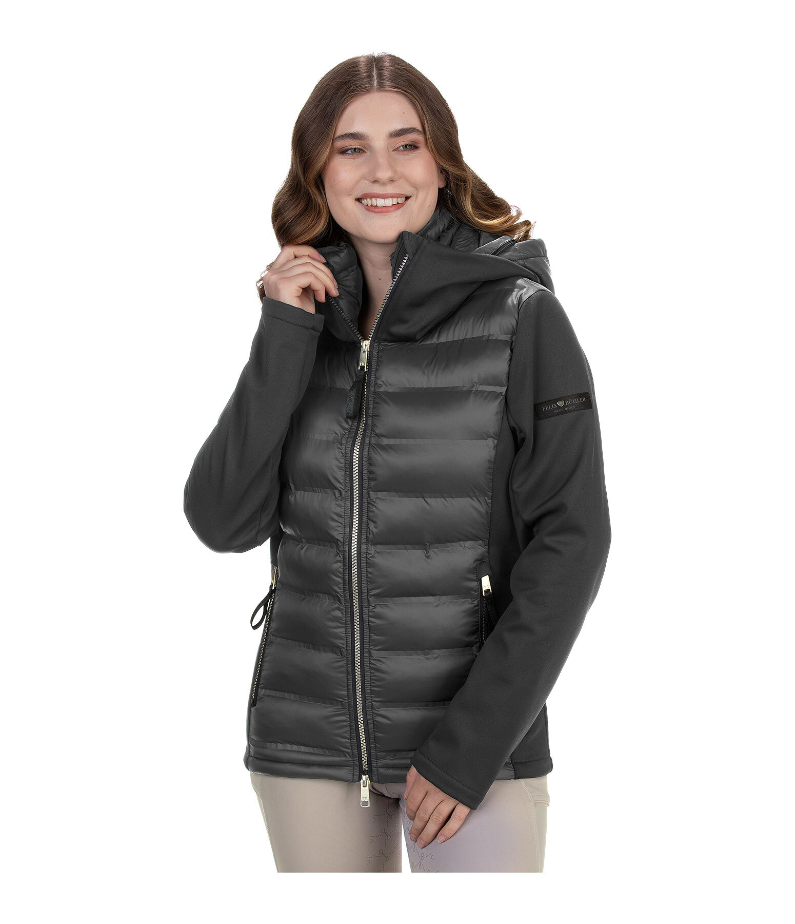 Softshell-Kapuzen-Kombi-Reitjacke Celina