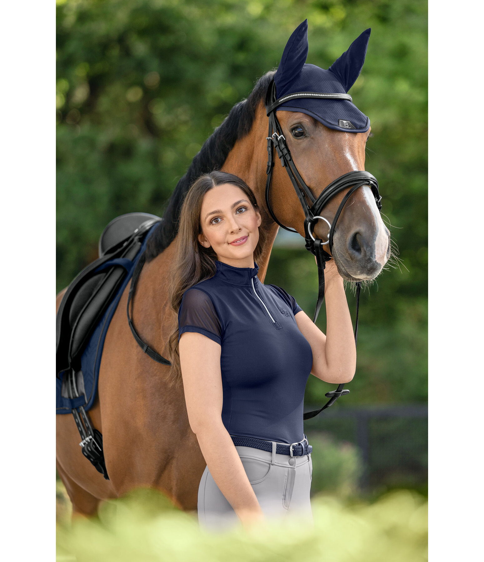 Mesh-Kurzarmshirt Breezy