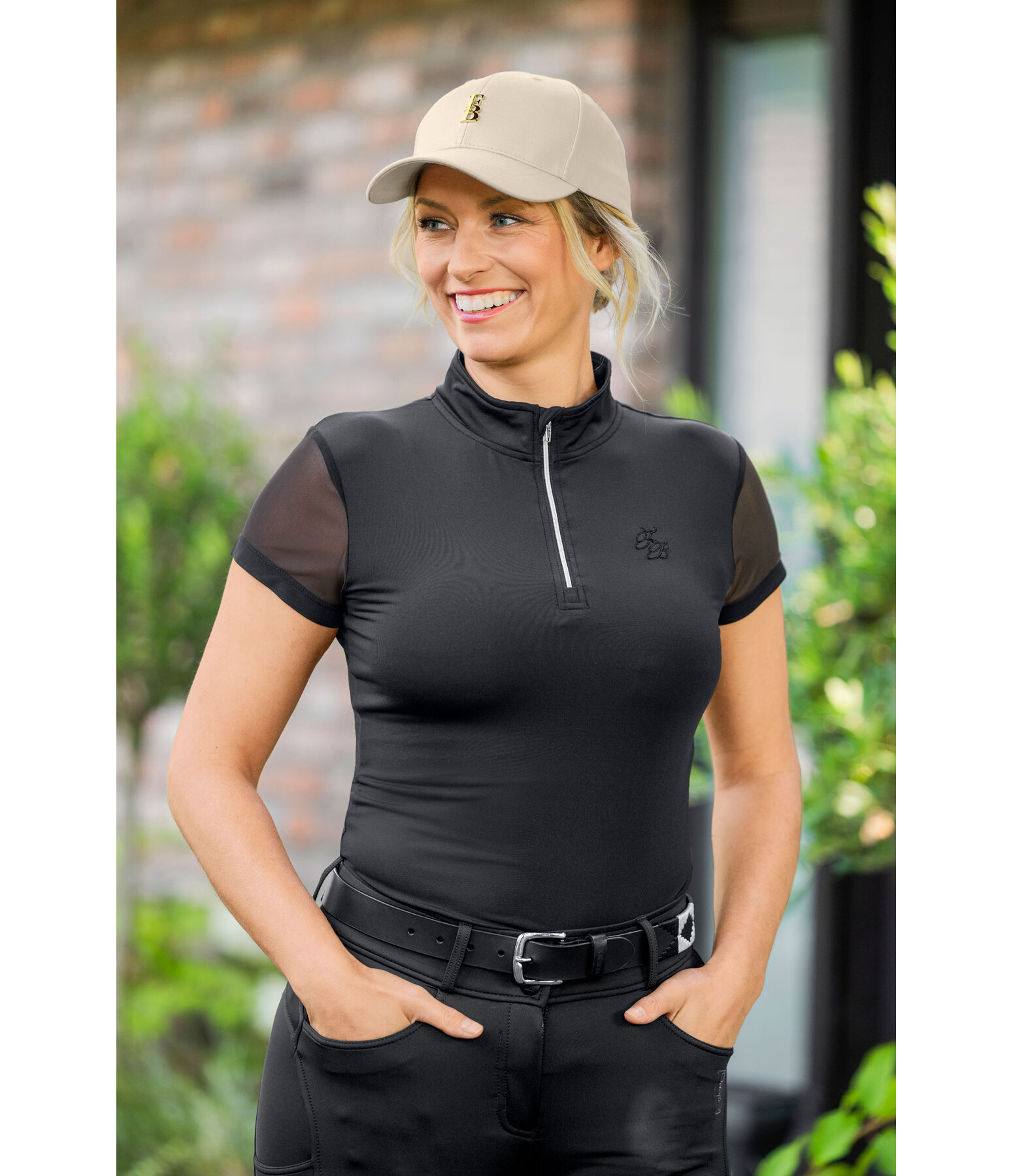 Mesh-Kurzarmshirt Breezy