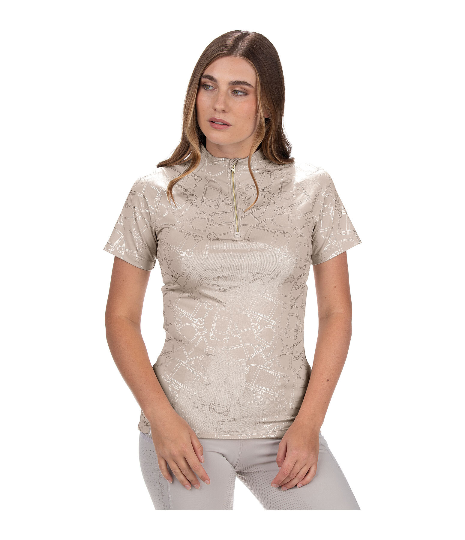 Zip-Funktionsshirt Amber