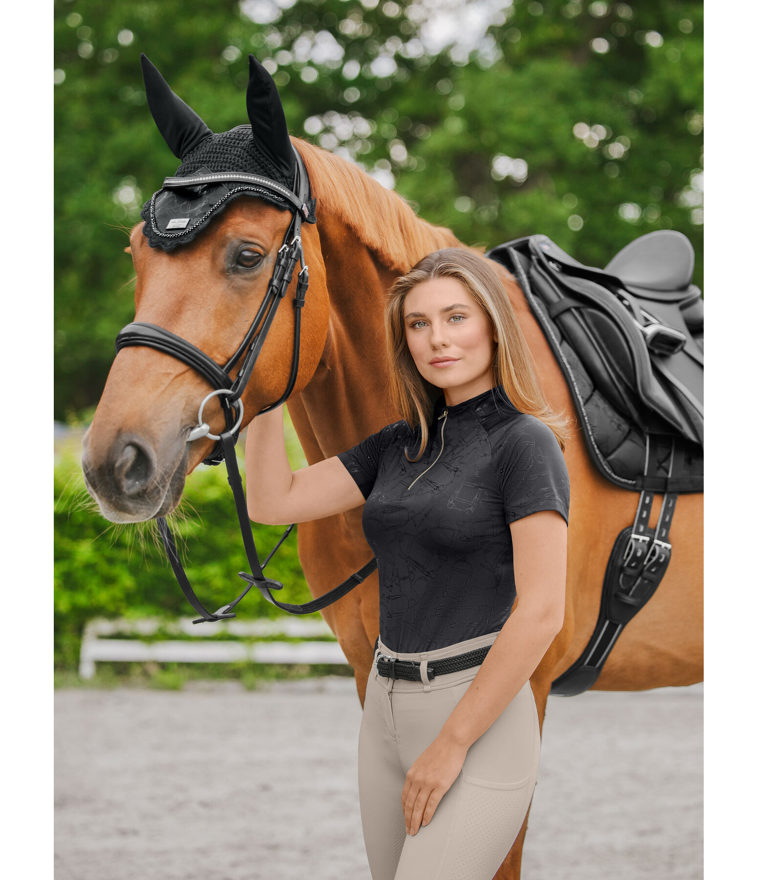 Zip-Funktionsshirt Amber