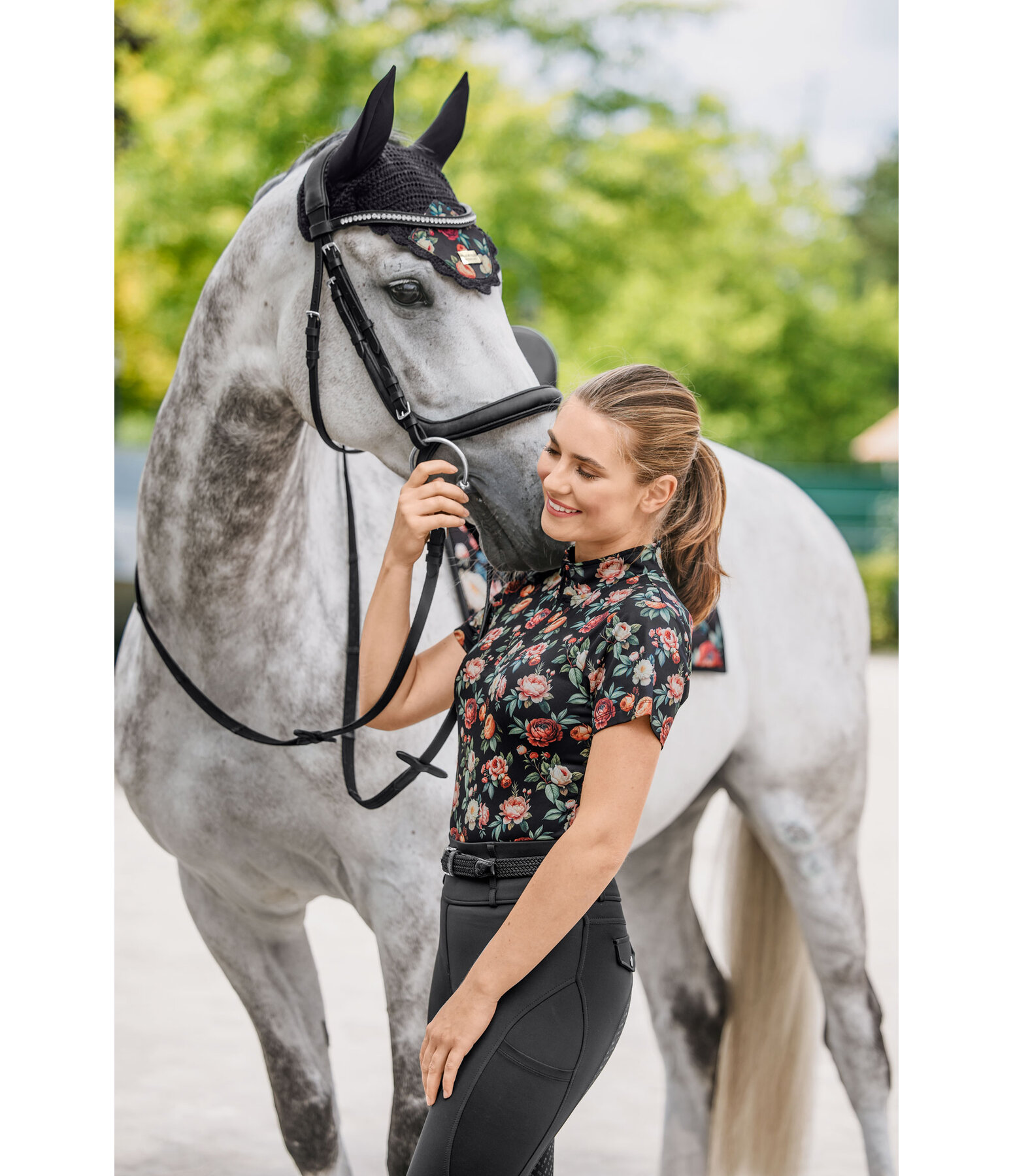 Zip-Funktionsshirt Fleur