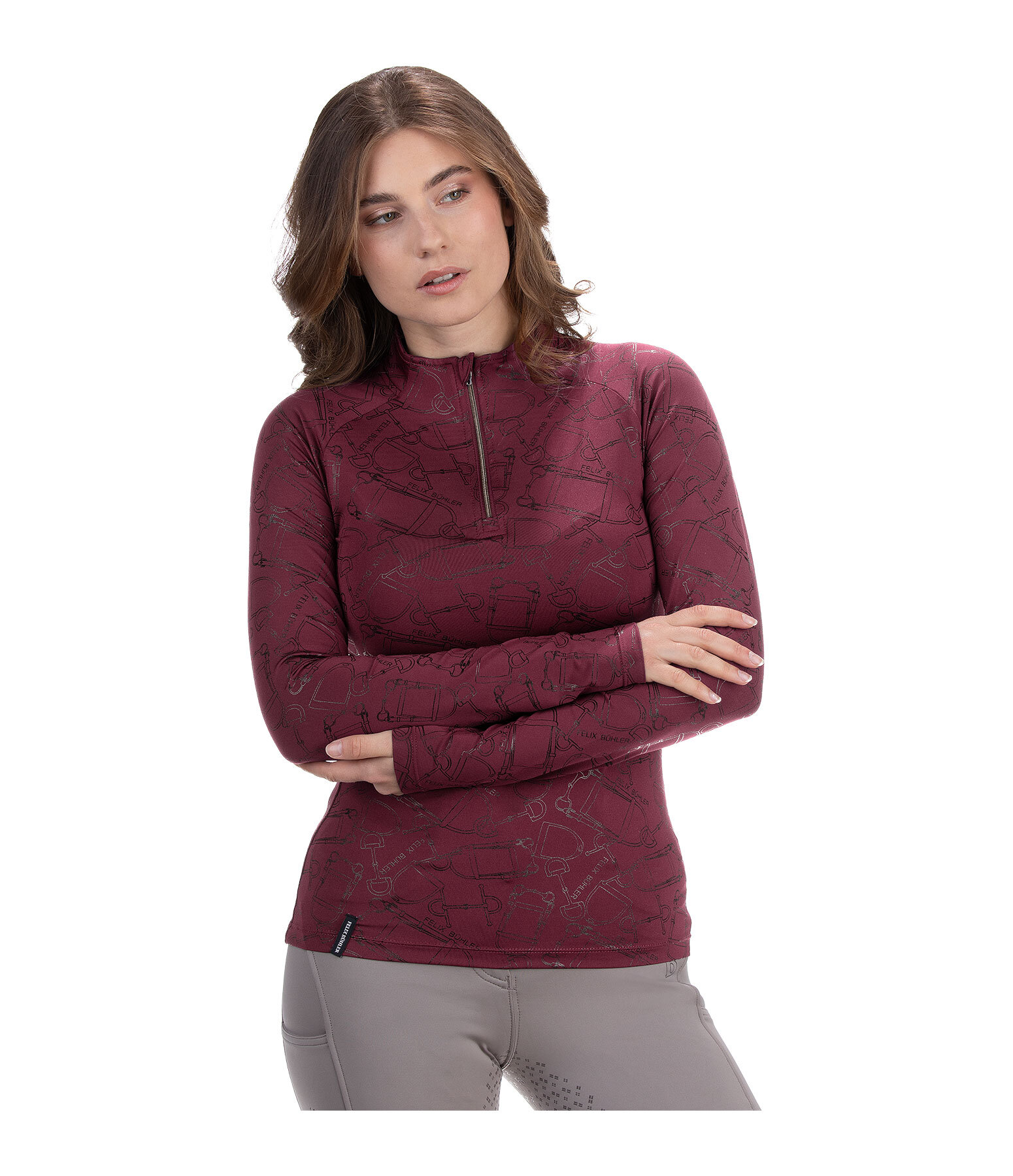 Zip-Funktionsshirt Julia