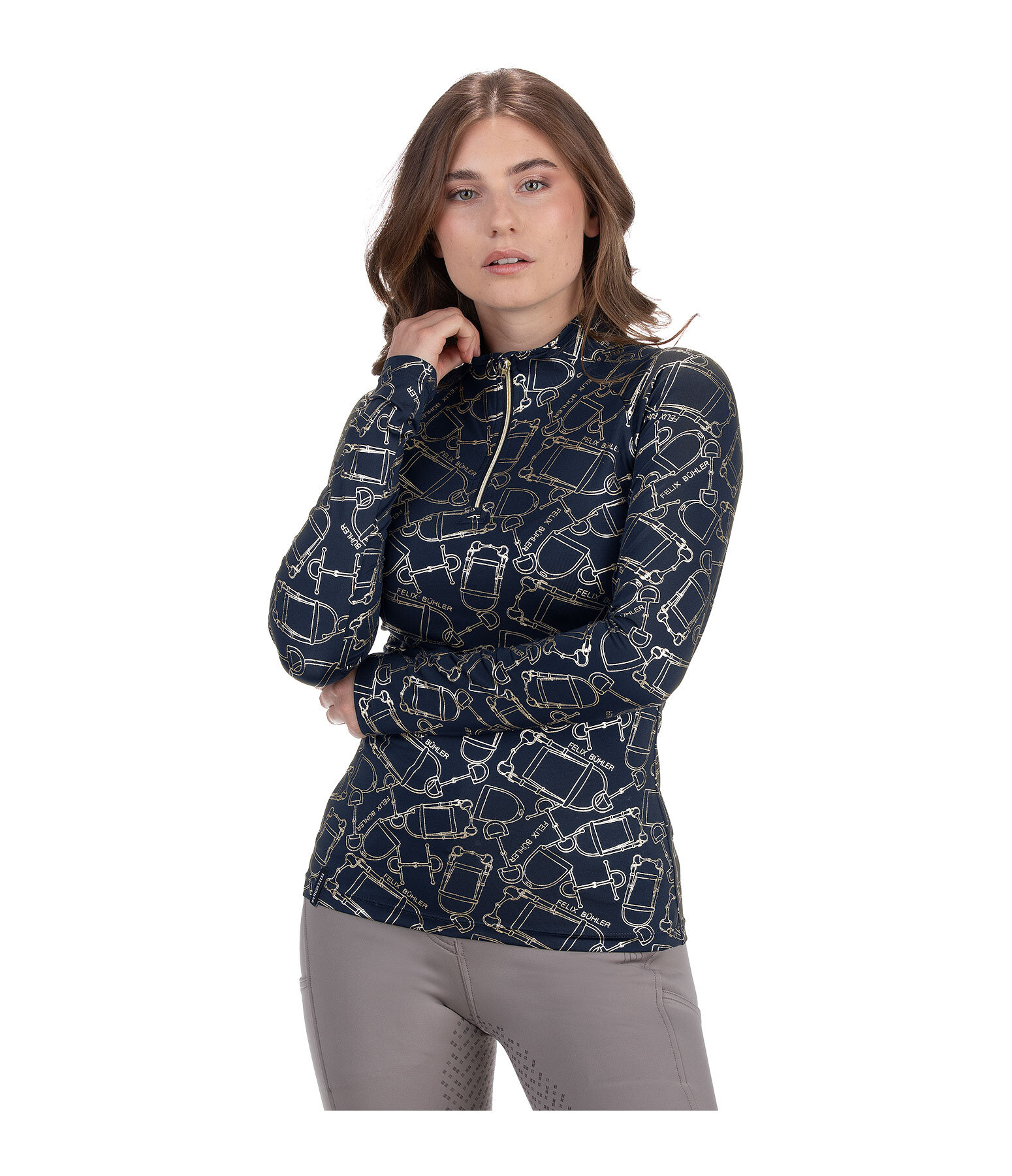 Zip-Funktionsshirt Julia