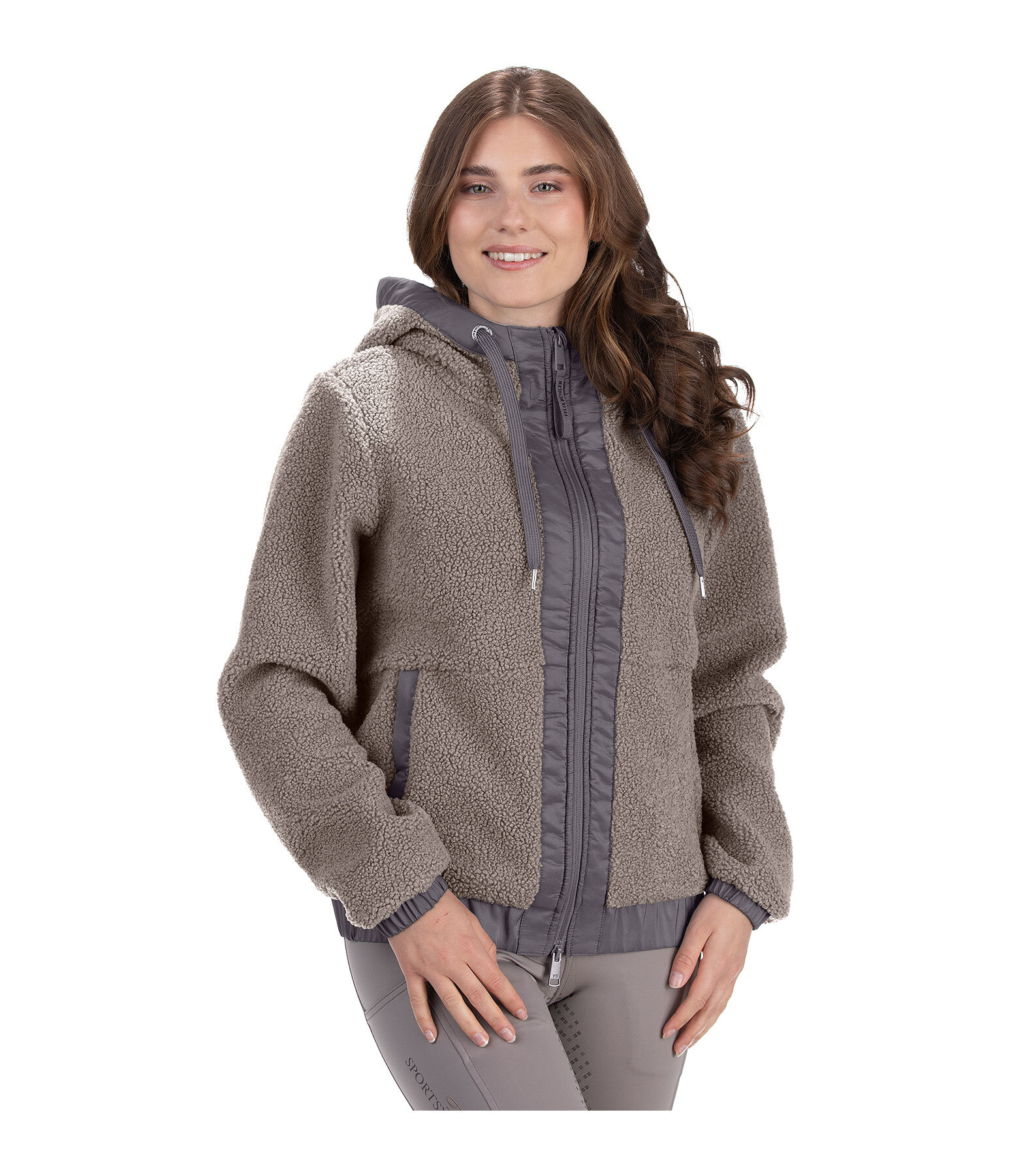 Teddyfleece-Kapuzenjacke Mia