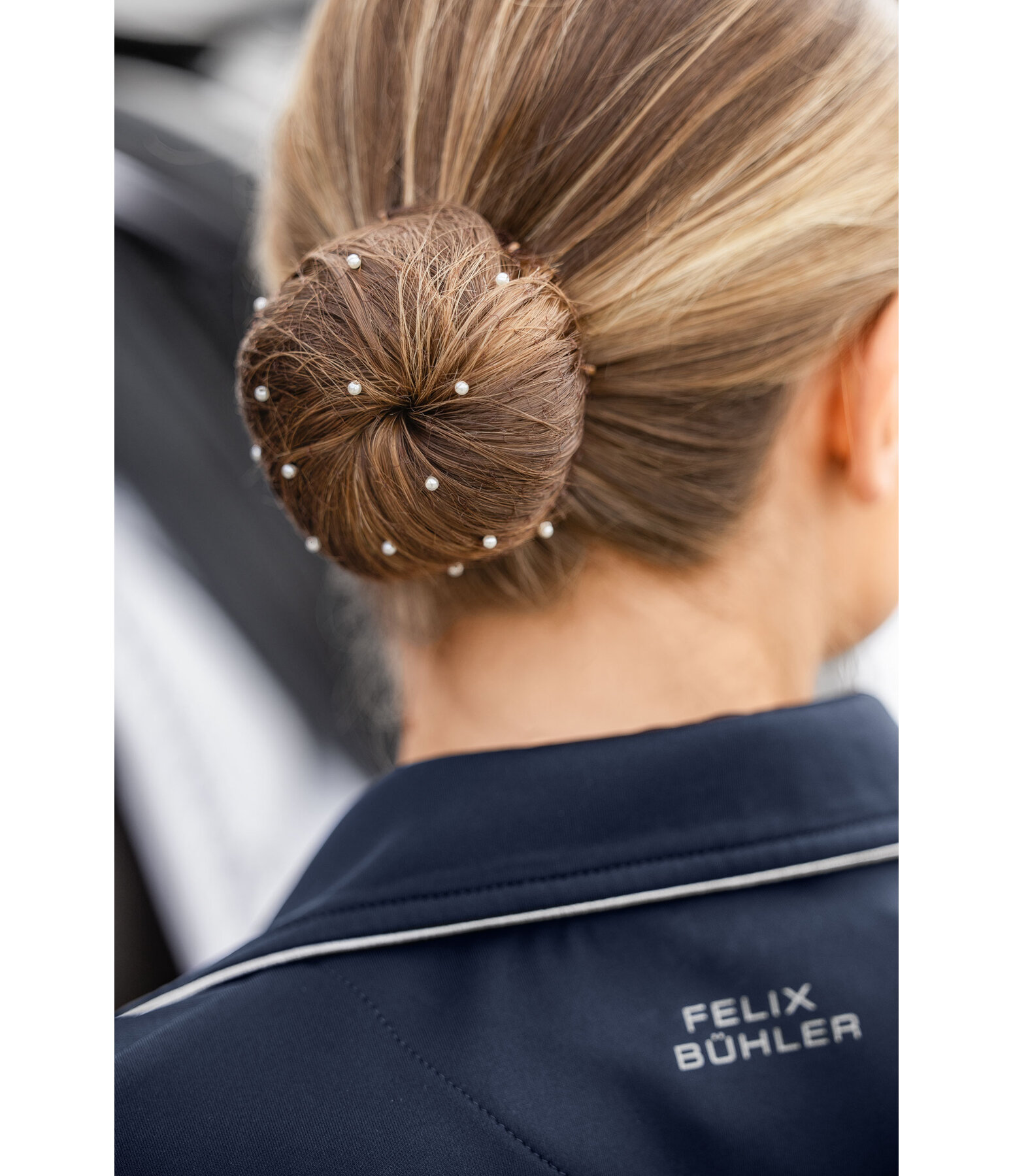 Invisible Haarnetz mit Perlen