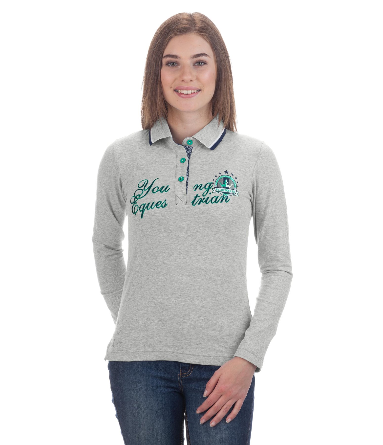 Kinder-Langarmpoloshirt Marta