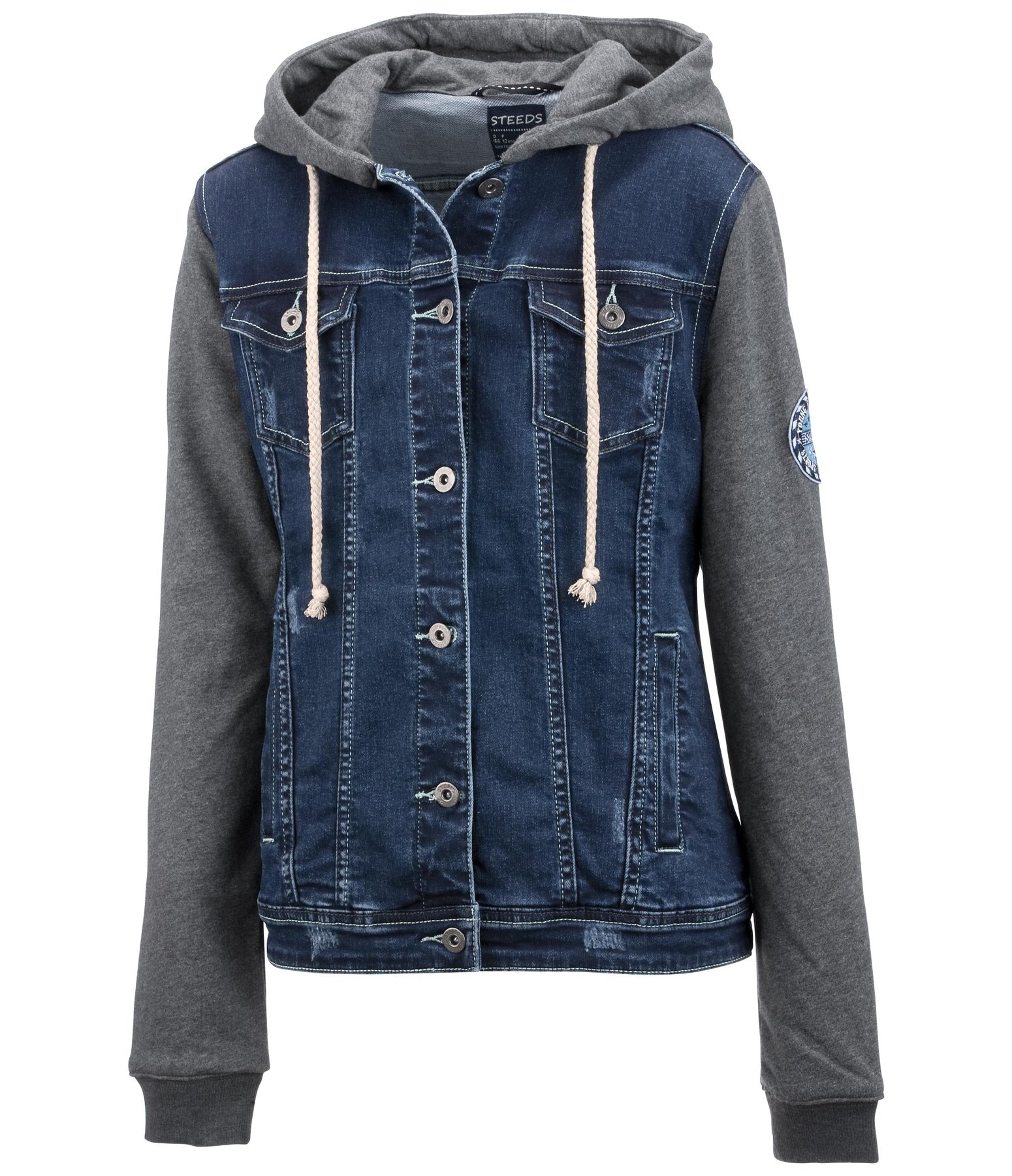 Kinder-Jeans-Sweatjacke Noa