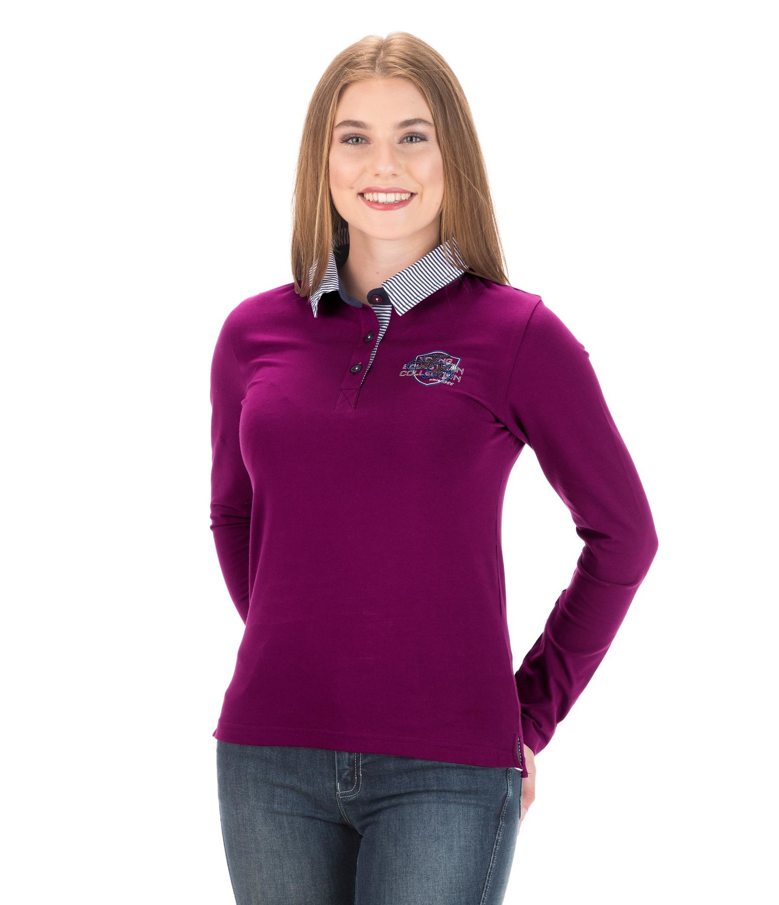 Kinder-Langarmpoloshirt Sarina