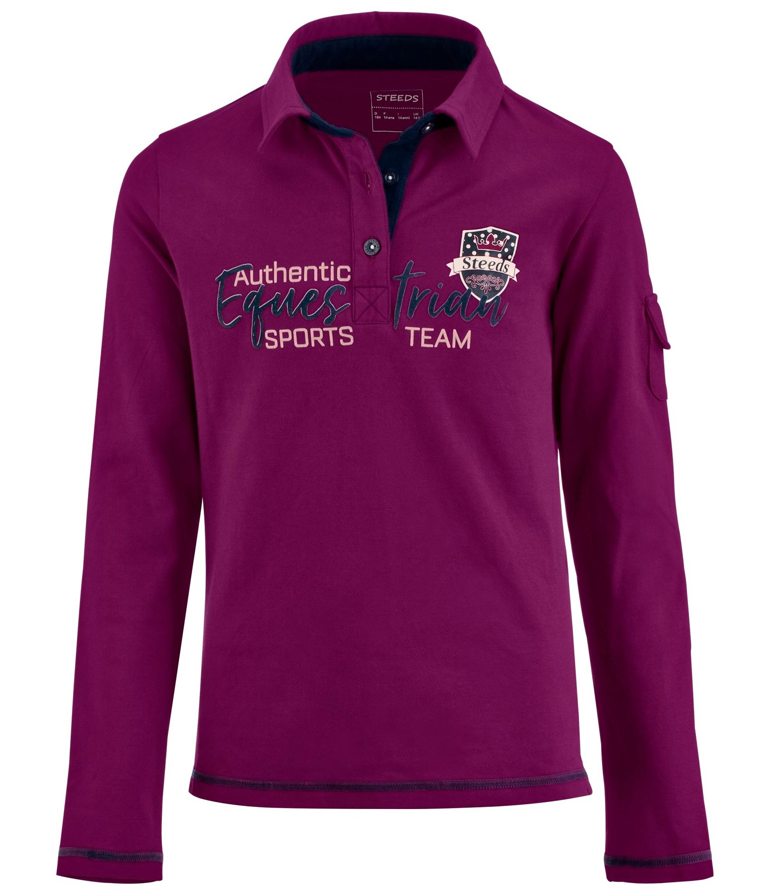 Kinder-Langarmpoloshirt Mareike