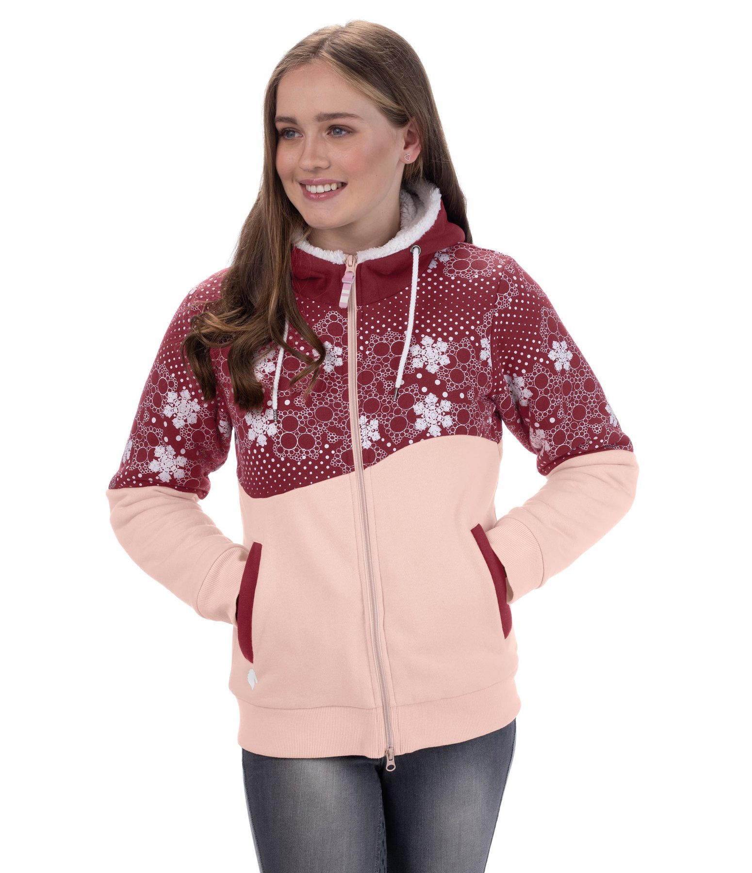 Kinder-Teddy-Sweatjacke Abby