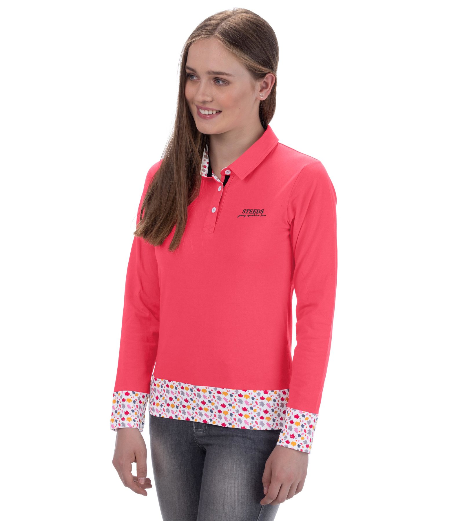 Kinder-Langarm-Poloshirt Sue