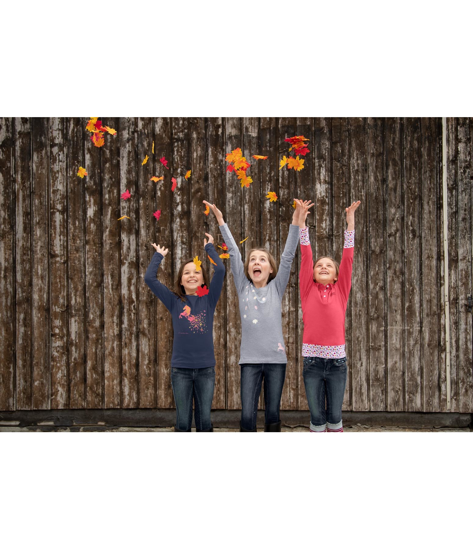 Kinder-Langarm-Poloshirt Sue