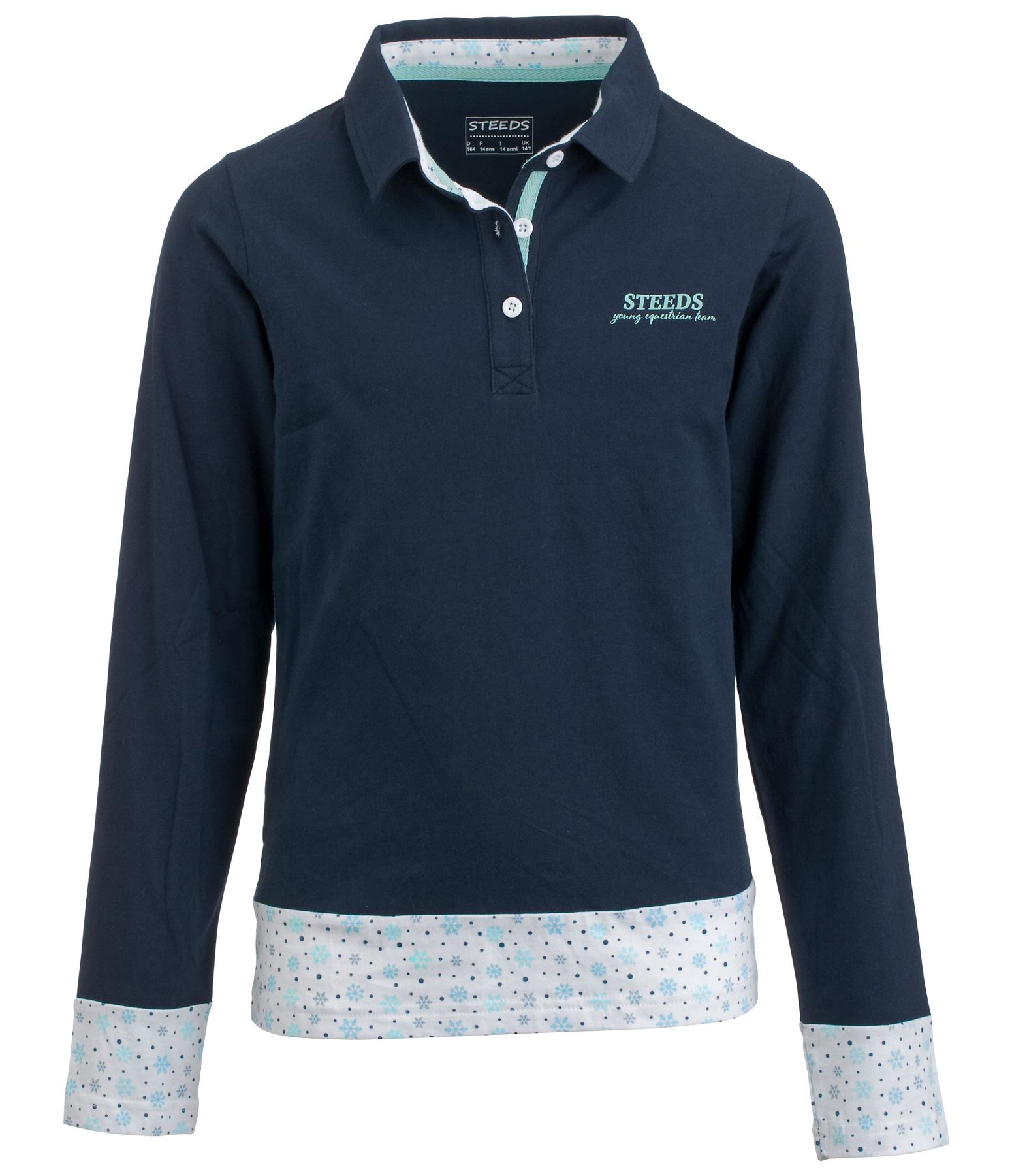 Kinder-Langarm-Poloshirt Sue