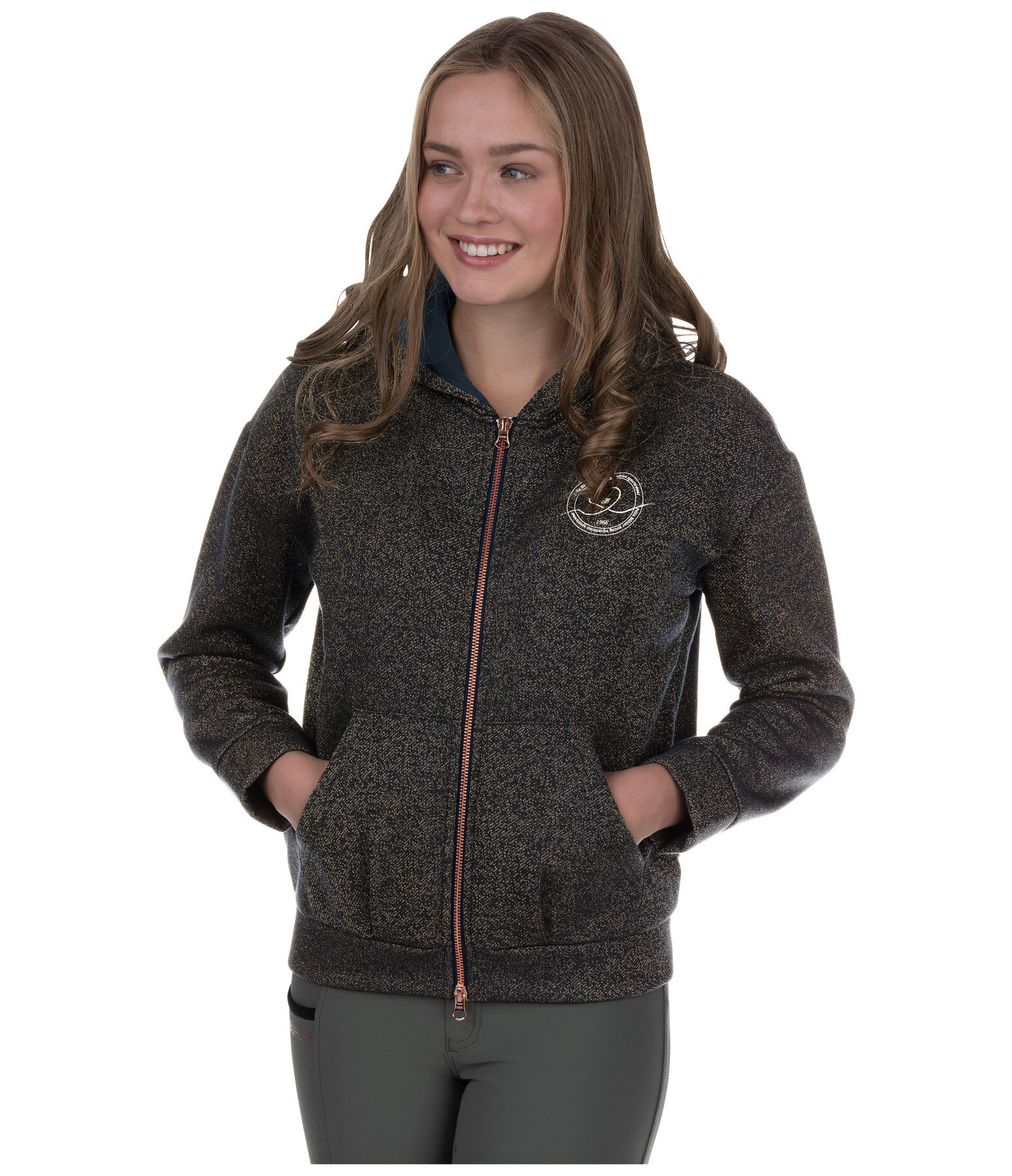 Kinder-Glitzer-Sweatjacke Manou