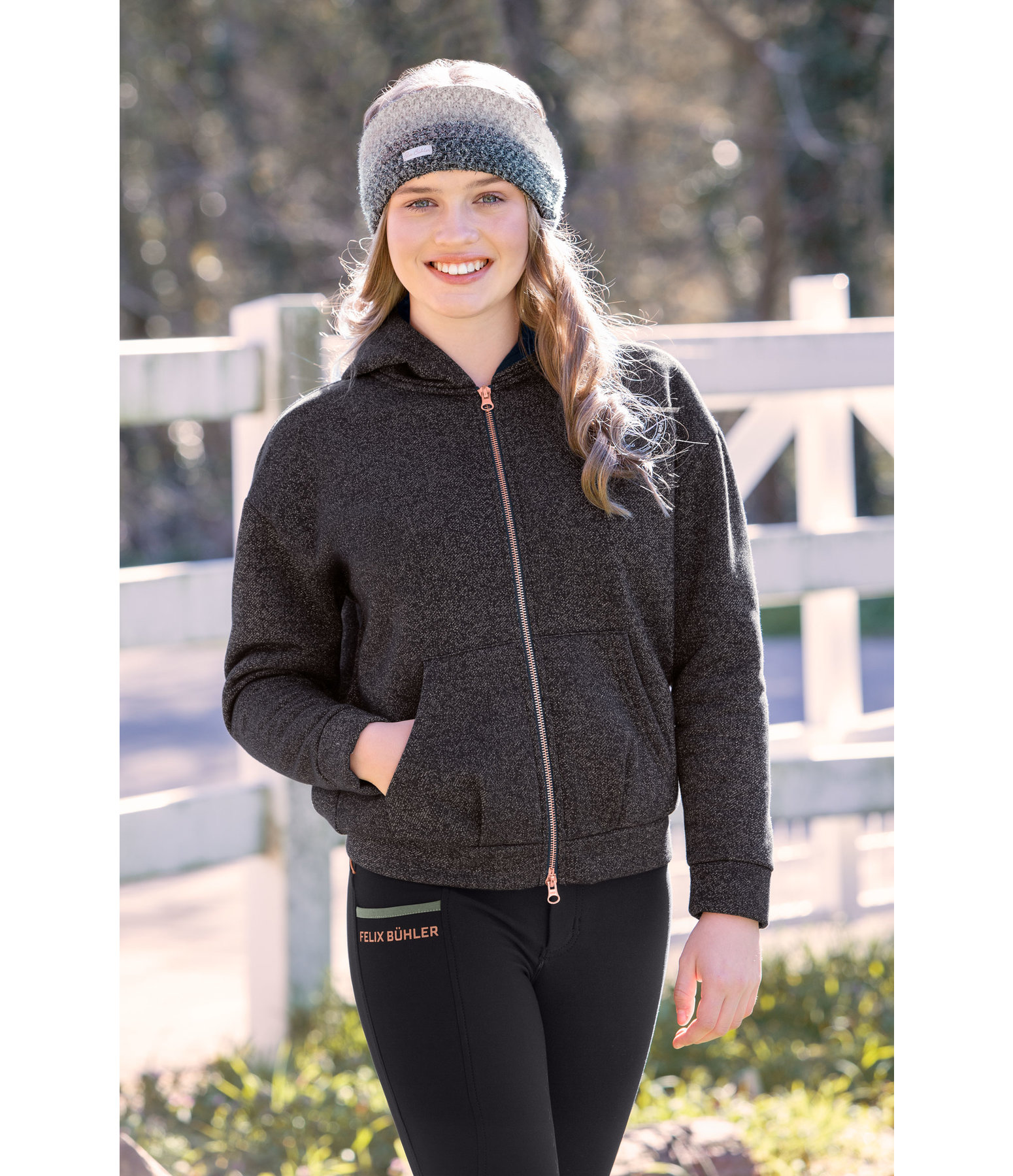 Kinder-Glitzer-Sweatjacke Manou