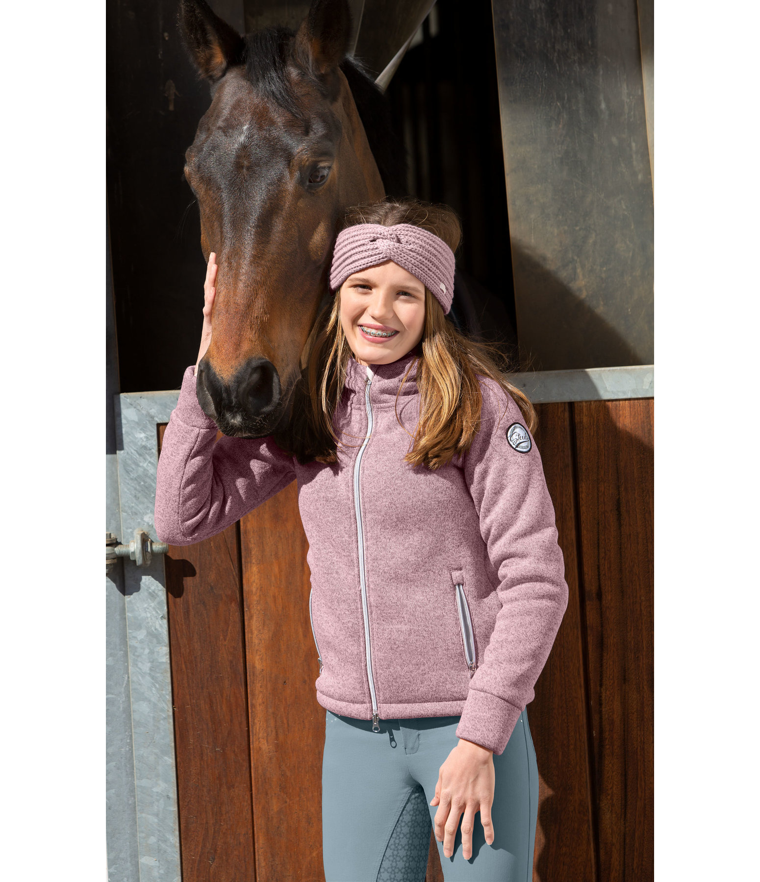 Kinder-Strickfleecejacke Lotte