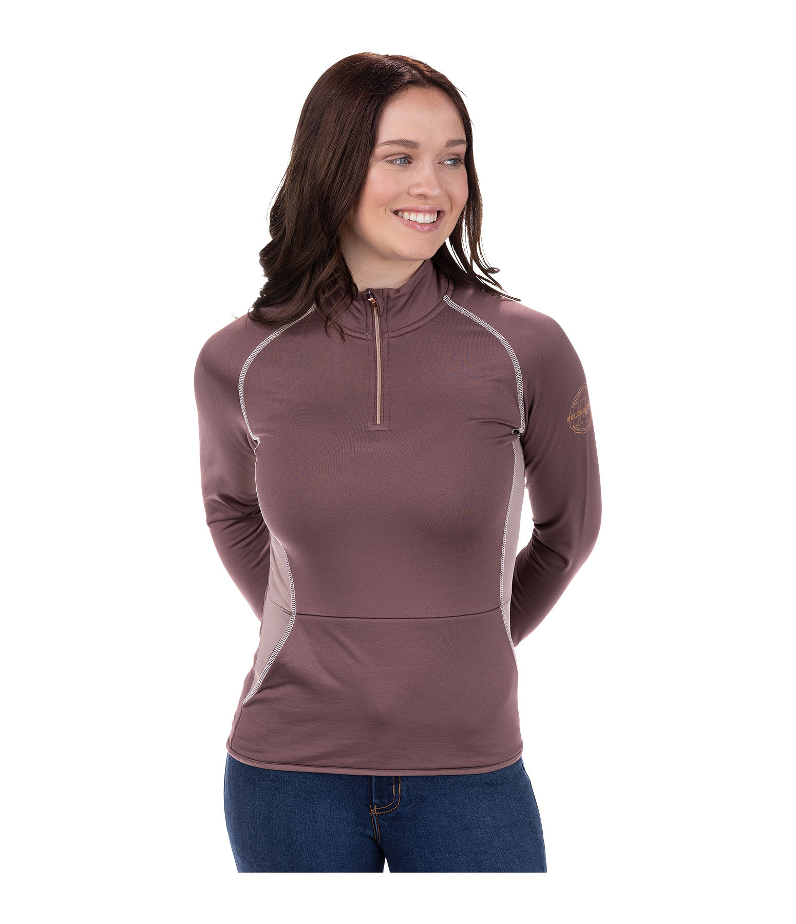 Kinder-Performance-Stretch-Langarmshirt Meta