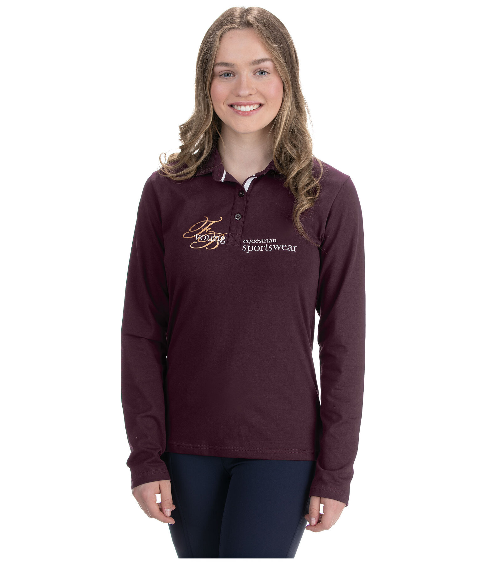 Kinder-Langarm Poloshirt Margrit
