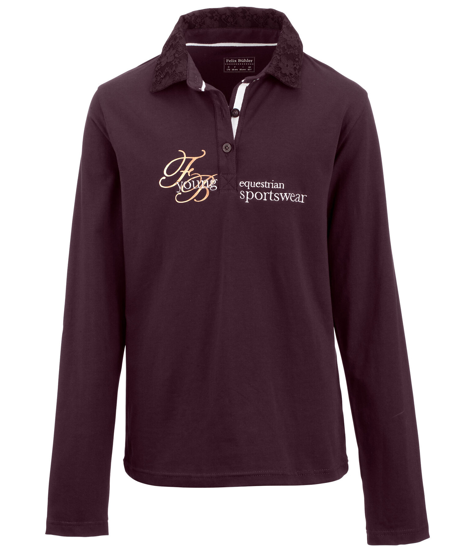 Kinder-Langarm Poloshirt Margrit