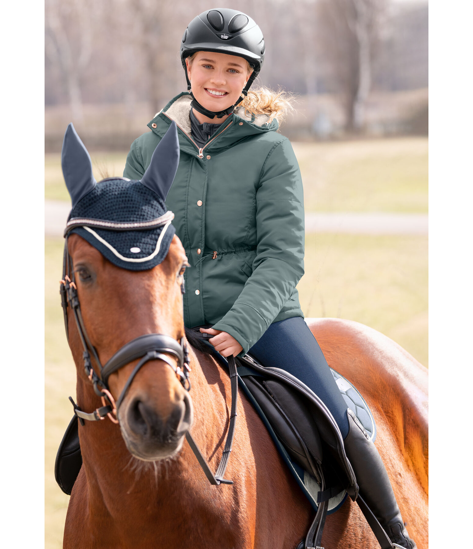 Kinder-Kapuzen-Reitjacke Benja