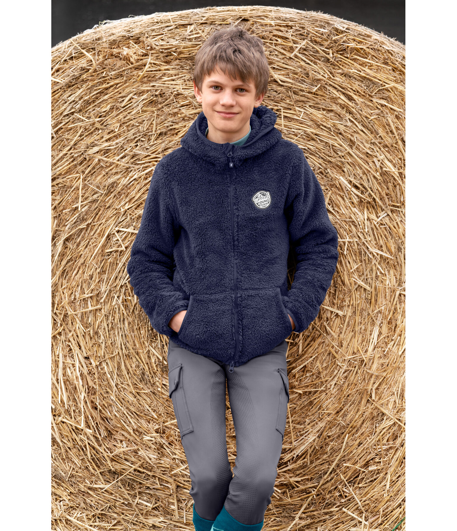 Kinder-Kapuzen-Teddyfleecejacke Irma